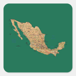 Mexico Map Sticker