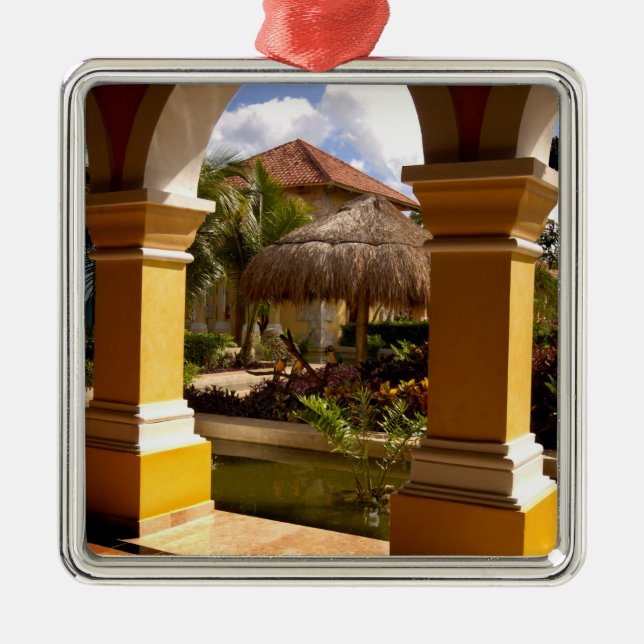 Mexico, Mayan Riviera, architecture at Iberostar Metal Ornament (Front)