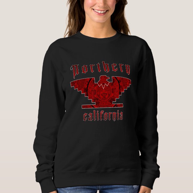 Mexico Mens Huelga Bird Flag Norther California Fa Sweatshirt (Front)