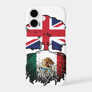 Mexico Mexican British UK Tree Roots Flag iPhone 17 Case