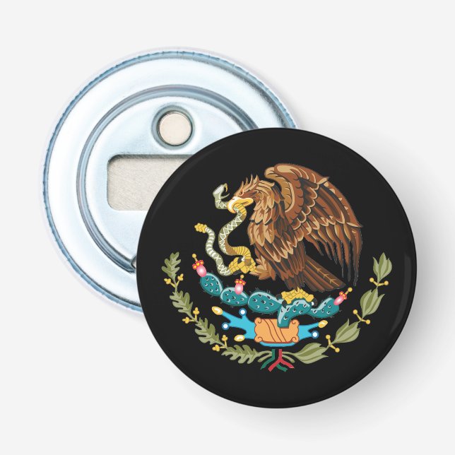 Mexico & Mexican Eagle coat of arms / flag  Bottle Opener (Front)
