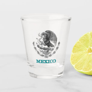 Mexico & Mexican Eagle coat of arms, flag / party Shot Glass