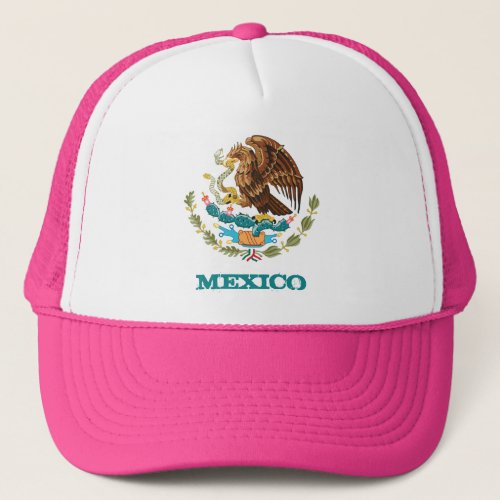 Mexico  Mexican Eagle emblem flag fashion Trucker Hat
