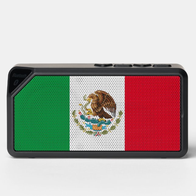 Mexico Mexican Flag Bluetooth Speaker (Front)