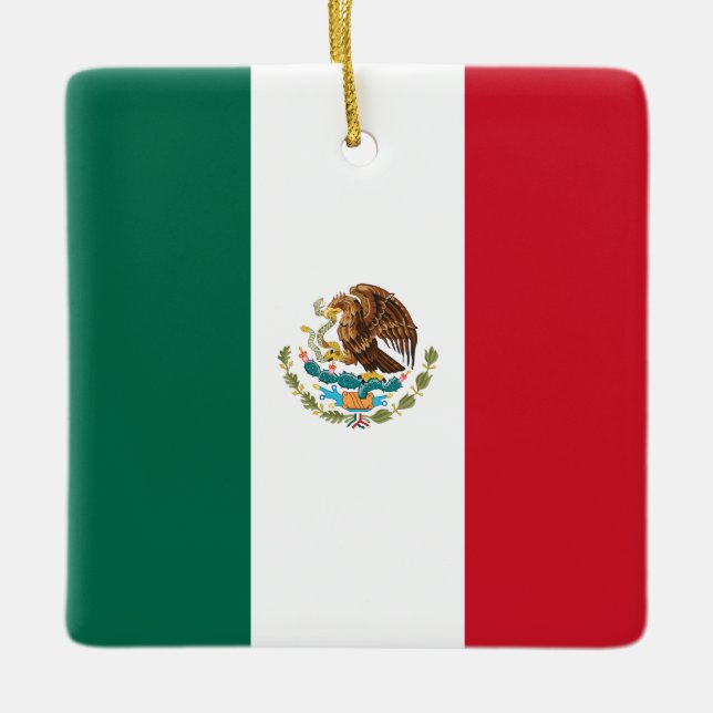 Mexico (Mexican) Flag  Ceramic Ornament (Front)