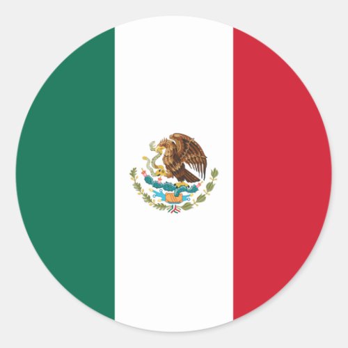 MexicoMexican Flag Classic Round Sticker