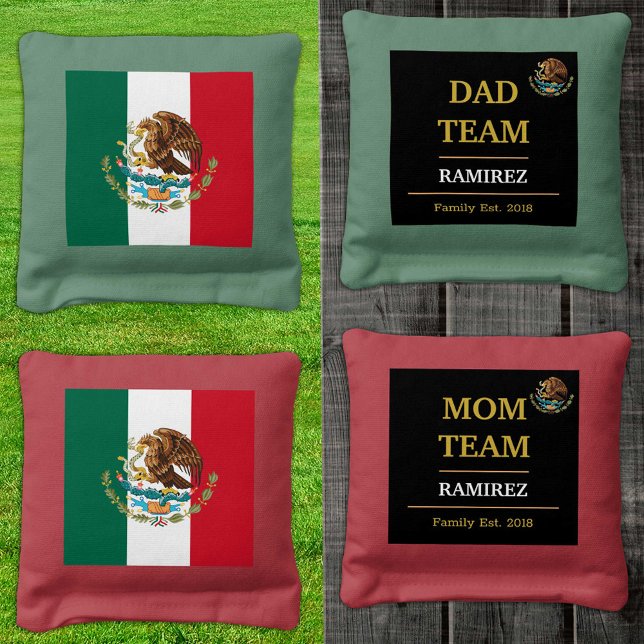 Mexico & Mexican Flag personalized / Family Cornhole Bags (Creator Uploaded)
