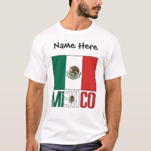 Mexico Mexican Flag Personalized  T-Shirt