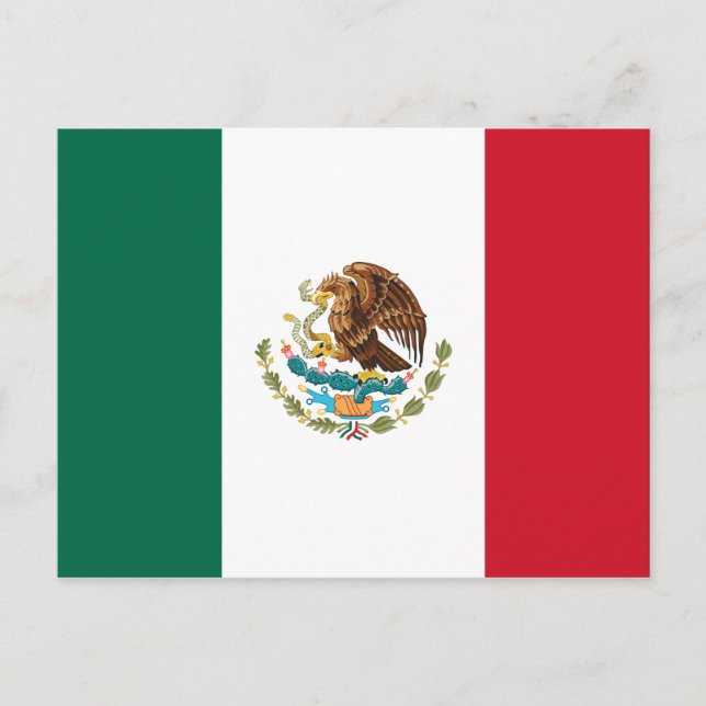 Mexico (Mexican) Flag Postcard (Front)