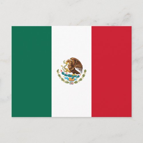 Mexico _ Mexican Flag Postcard