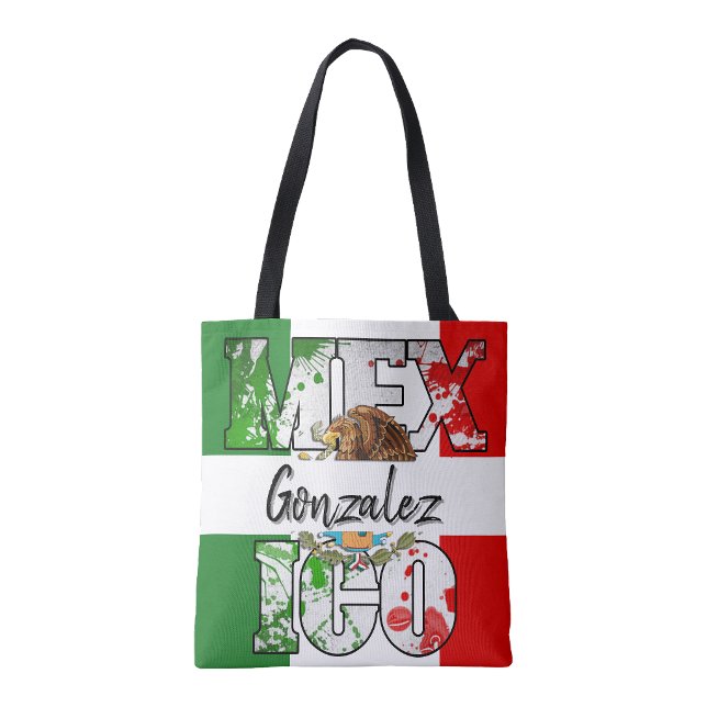 Mexico Mexican flag Shopping tote bag (Mexico Mexican flag Eagle Emblem Shopping tote bag )