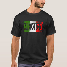Mexico Mexican Flag Sports Soccer Football T-Shirt