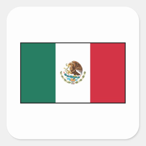 Mexico _ Mexican Flag Square Sticker