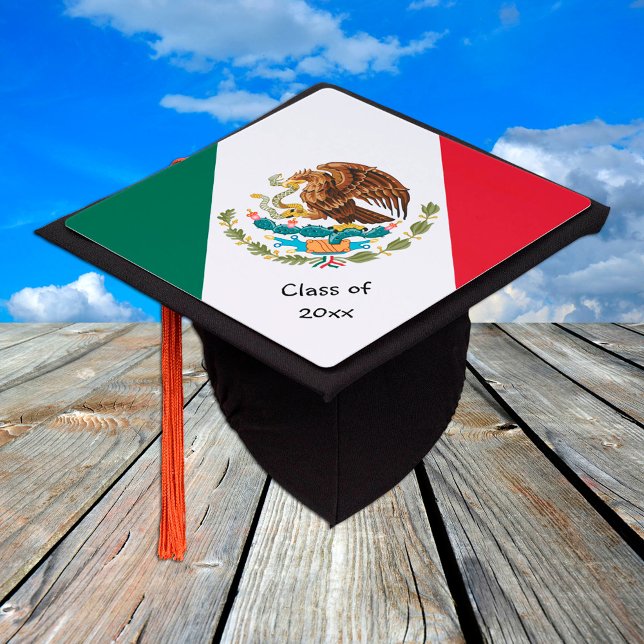 Mexico & Mexican Flag - Students /University Gradu Graduation Cap Topper (Creator Uploaded)