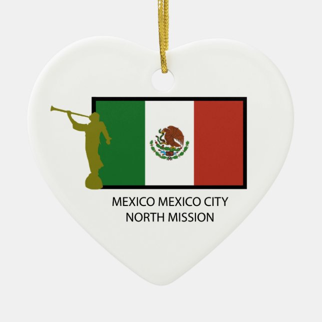 MEXICO MEXICO CITY NORTH MISSION LDS CTR CERAMIC ORNAMENT (Front)