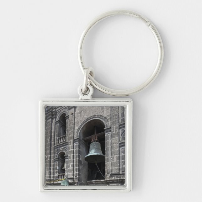 Mexico, Mexico City, Zocalo. The Bell Towers Keychain (Front)