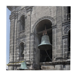 Mexico, Mexico City, Zocalo. The Bell Towers Tile