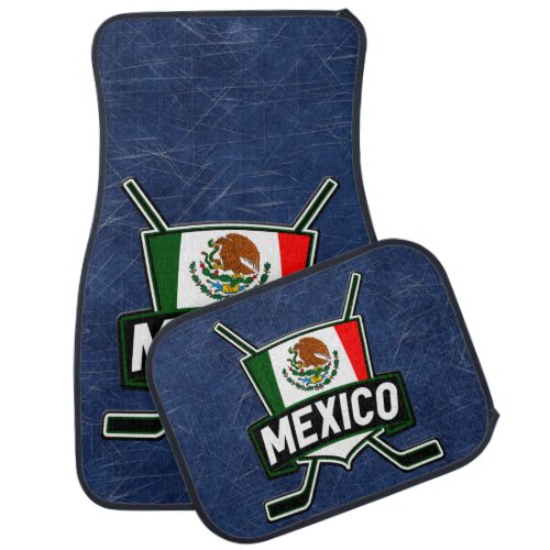 Mxico Mexico Hockey Flag Logo Car Mat