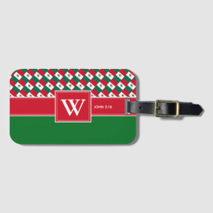 MEXICO Monogram Christian Scripture Luggage Luggage Tag
