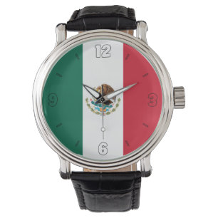 Mexico National Flag Elegant Patriotic Watch