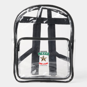 Mexico National Pride Custom Clear Backpack
