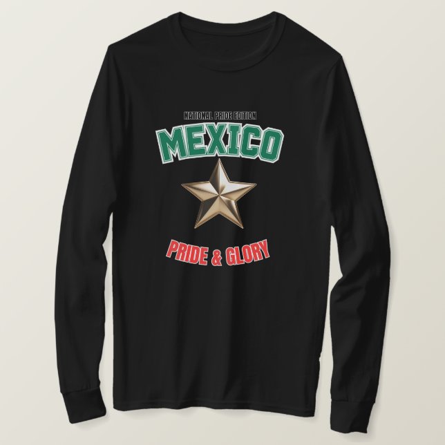 Mexico National Pride Edition Long Sleeve Shirt (Design Front)