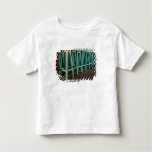 Mexico, Oaxaca, Green Bar Stools line wall Toddler T-shirt