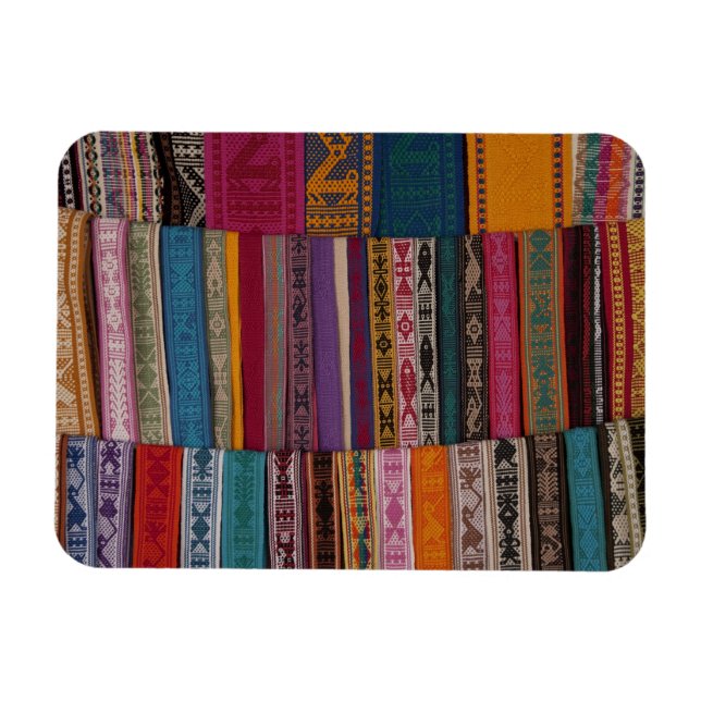 Mexico, Oaxaca Province, Oaxaca, woven belts on Magnet (Horizontal)