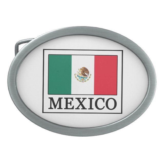 Mexico Oval Belt Buckle (Front)
