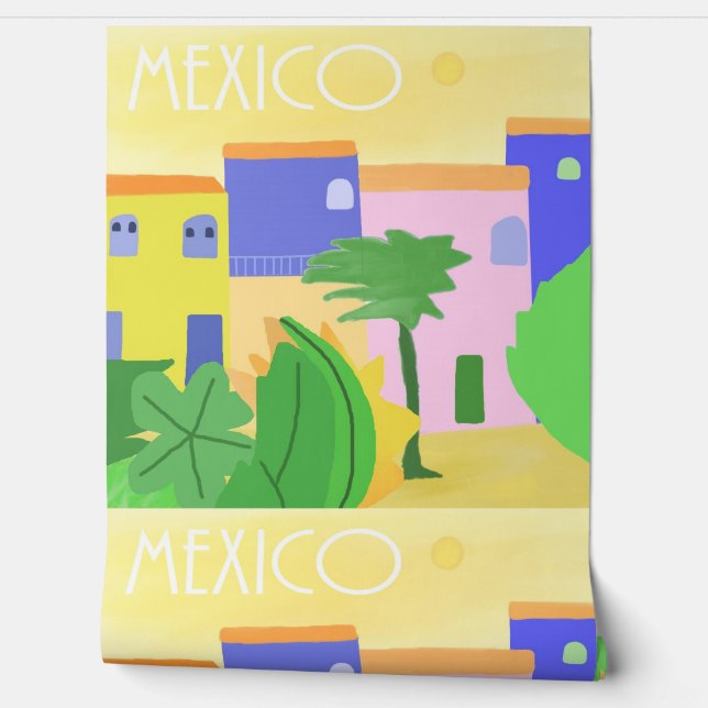 Mexico painting art wallpaper  (Unrolling)