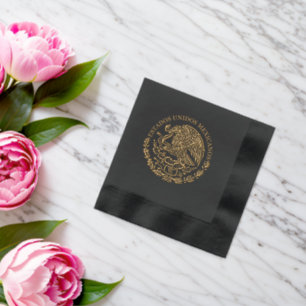 Mexico Passport Foil Napkins