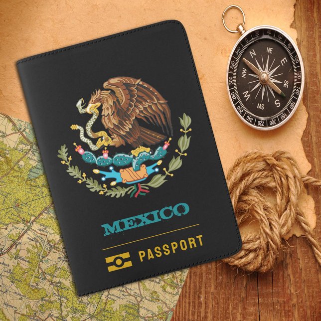 Mexico Passport, Mexican coat of arms / flag Passport Holder (Creator Uploaded)