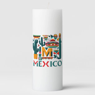 MEXICO PILLAR CANDLE