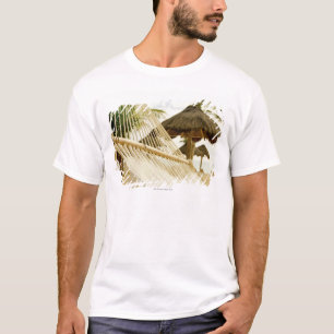 Mexico, Playa Del Carmen, hammock on beach T-Shirt