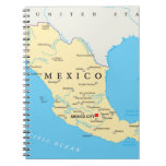 Mexico Political Map Notebook Mexico Political Map Notebook