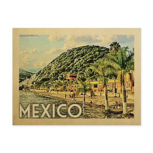 Mexico Postcard Lake Chapala Vintage Travel