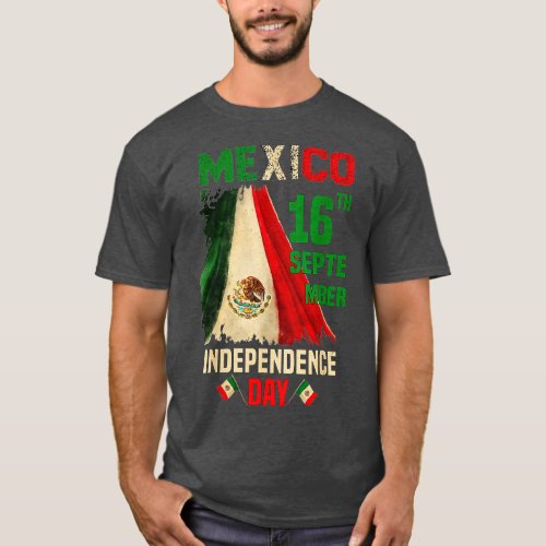 Mexico Pride Independence Day 2023 Mexican Flag 20 T_Shirt