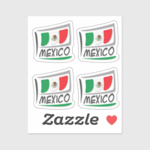 Mexico Pride X Flag Sticker