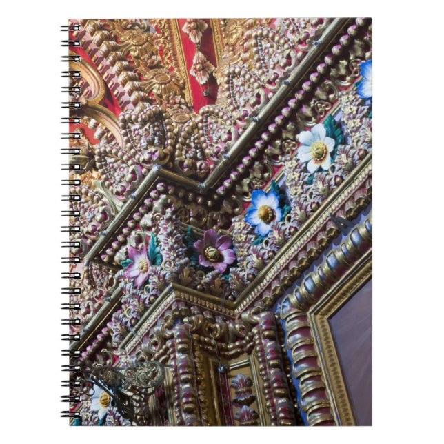 Mexico, Queretaro. Detail inside ornate Catholic Notebook (Front)