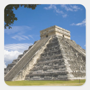 Mexico, Quintana Roo, near Cancun, Chichen 5 Square Sticker