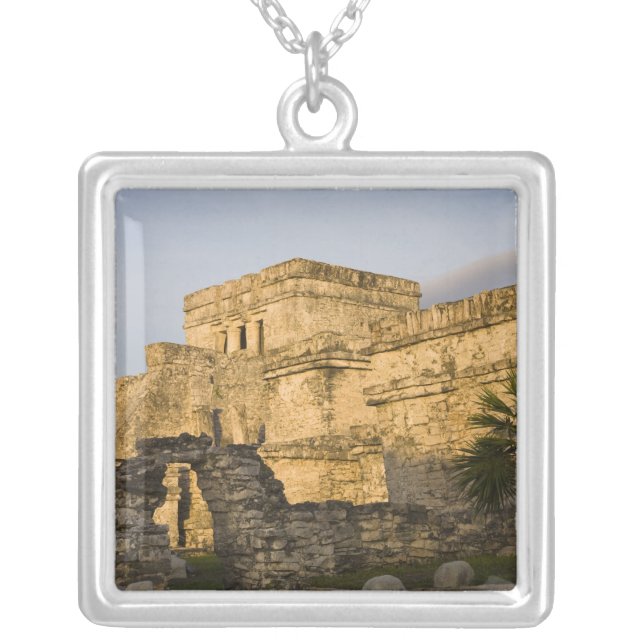 Mexico, Quintana Roo, Yucatan Peninsula, Silver Plated Necklace (Front)