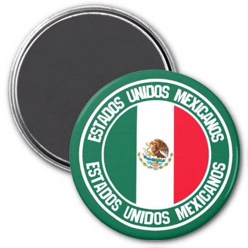 Mexico Round Emblem Magnet