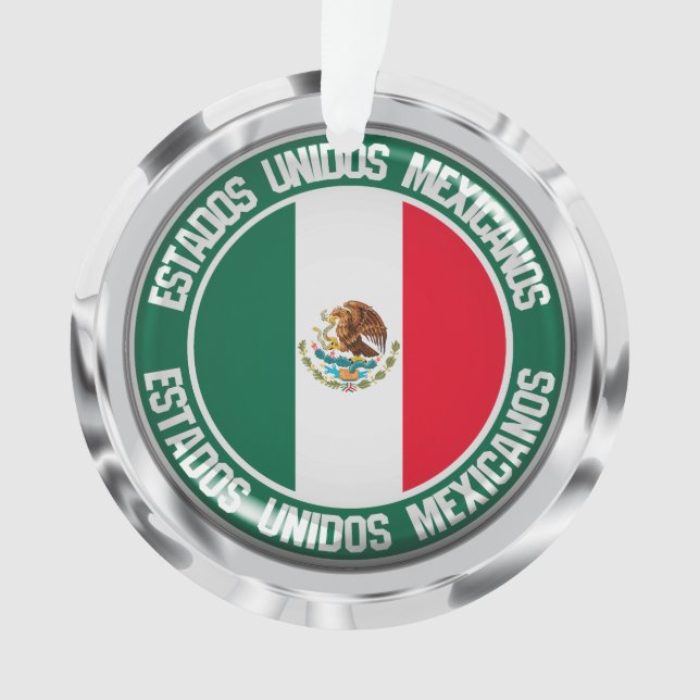 Mexico Round Emblem Ornament (Front)