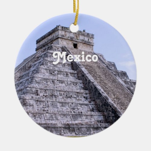 Mexico Ruins Ceramic Ornament