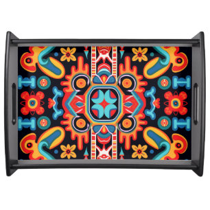 Mexico’s Huichol Art Serving Tray