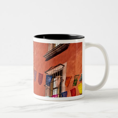 Mexico San Miguel de Allende Colorful banners Two_Tone Coffee Mug