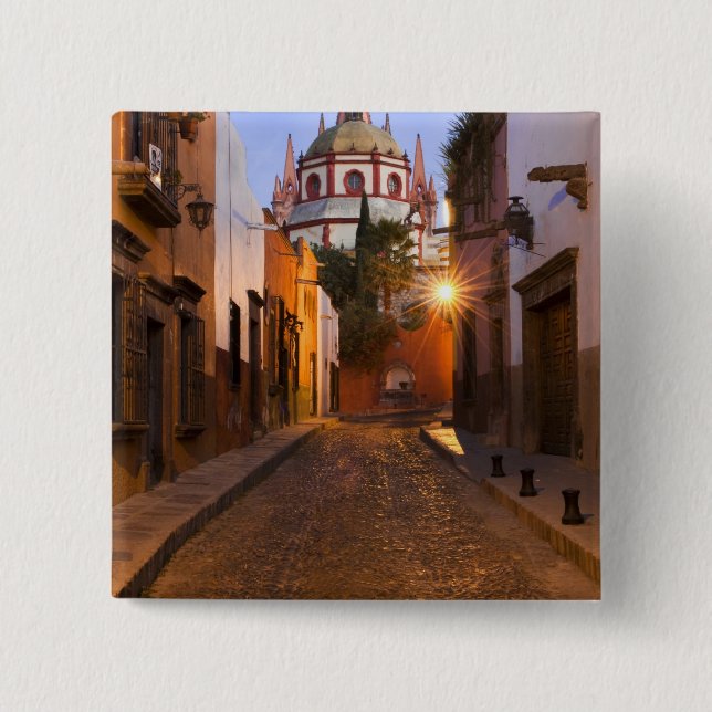 Mexico, San Miguel de Allende. Early morning Pinback Button (Front)