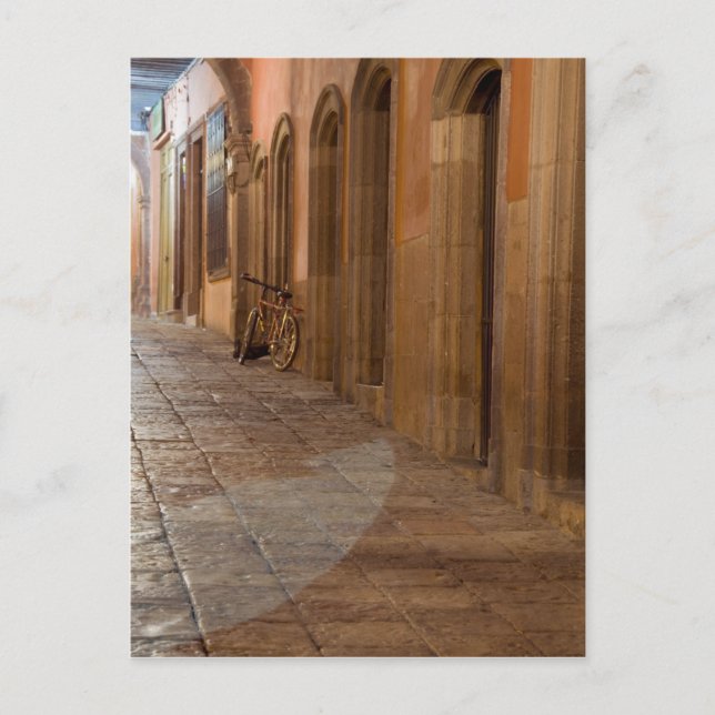 Mexico, San Miguel de Allende, Sidewalk with Postcard (Front)