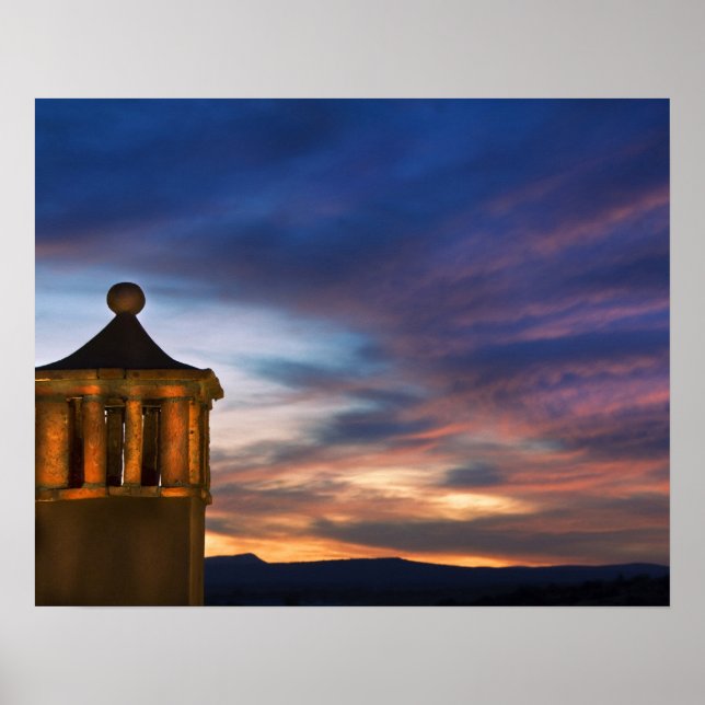 Mexico, San Miguel de Allende. Sunset over Poster (Front)