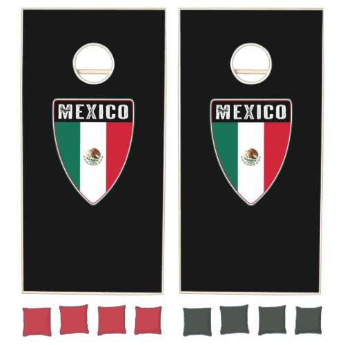 Mexico Shield Cornhole Set